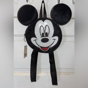 Miniature Mickey Mouse zipper backpack purse with matching wallet!!